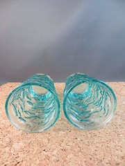 Driftwood Casual Senca Peacock Light Blue 2 Juice Glass 2 Water Glasses Tumbler