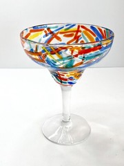 Pier 1 Confetti Margarita Glass Multicolor Replacement Retired Fused Art Glass