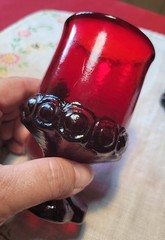 4 TIFFIN / FRANCISCAN *MADEIRA RUBY RANCHO* 4 7/8″ JUICE + WINE Glasses 1973-74