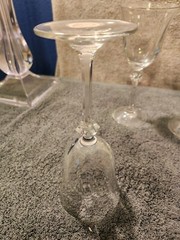 Vintage Lot Of 4 Oneida Fedora Crystal Water Wine Goblets Glasses
