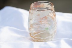 Glow in the Dark Stemless Resin Wine Glass made in 2025