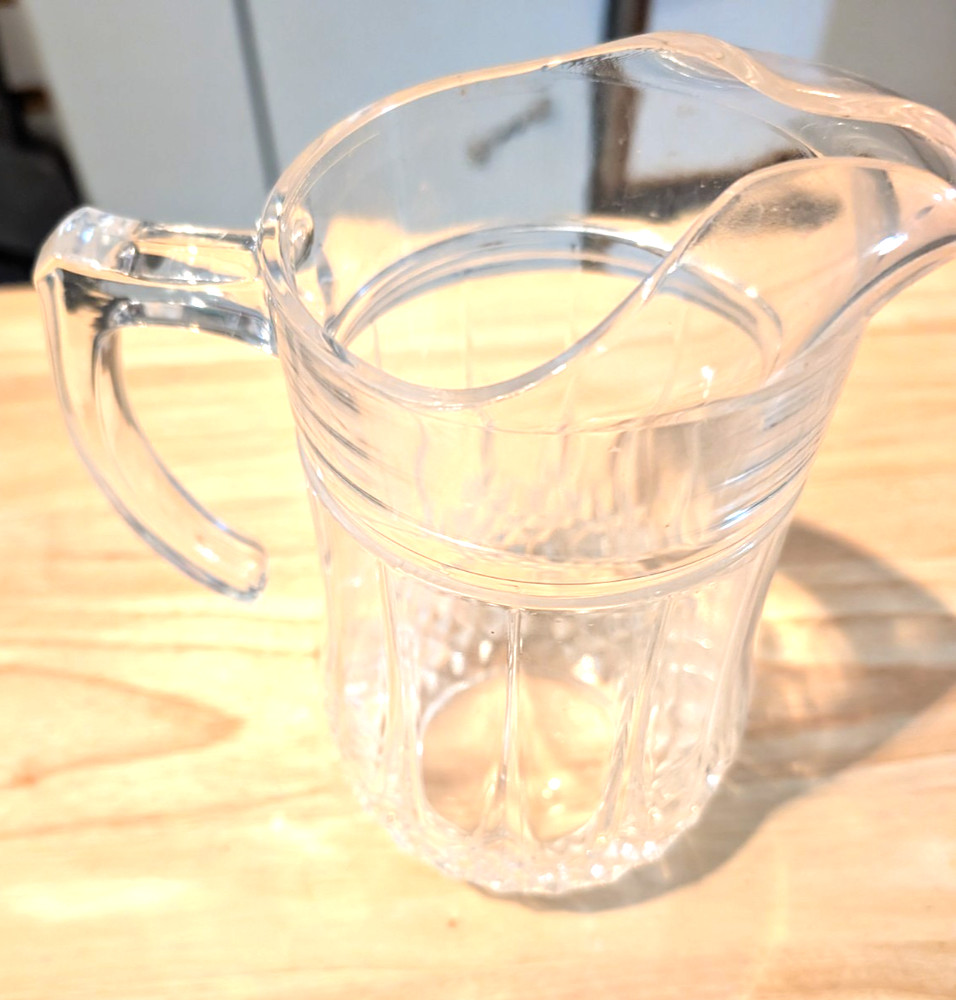 Vintage Longchamp Cristal d’Arques France 24% Lead Crystal Jug, Pitcher 48 Oz