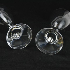 Baccarat Vega Crystal Wine Glass pair clear set of 2 Used