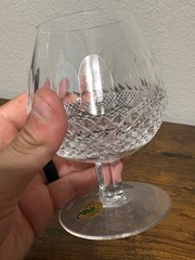 SET(4) VTG Waterford 5 1/8″H Colleen Cut Crystal Ballon Brandy Glasses W/BOX