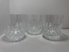 5pc VINTAGE Longchamp Crystal Old Fashioned Drinkware by Cristal D’Arques-Durand