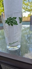 🌿Vintage Boscul Peanut Butter 5″ Glass White CHRYSANTHEMUM