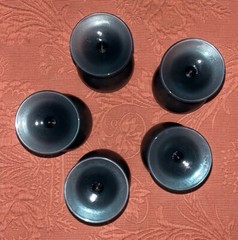 Blue Frosted Stemmed Glasses (5)