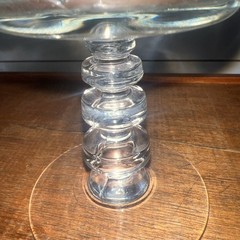 Libbey Rock Sharpe Olive & Cross Crystal Champagne Glass 5 Inches Tall