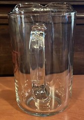 Libbey Crisa «Always Refreshing Lemonade» Pitcher 3 Qts. 8″ Tall Heavy Glass