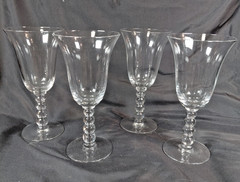 4 Imperial Candle wick 7.5” Goblets 4 Ball Stem 9 Oz