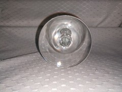 Libbey Glass Silver Foliage Leaf Pattern Wine Sherry Cordial Small 4.75 Tall