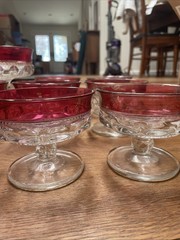 Lot of King’s Crown Ruby Red Glassware & Dishes- 1930-50’s – 21 Pcs