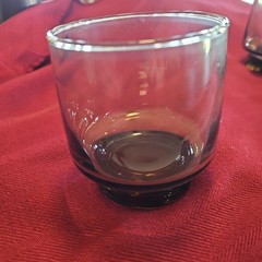 6 LIBBEY Tawny Accent Brown Old Fashioned Glasses 3 1/2″ Set Vintage