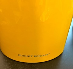 Culver Glasses Meadow Yellow Frosted Highball Bucket Brigade Ice Bucket Yellow