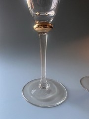 Gibson Golden Globe Champagne Flutes (2) 8-3/4”