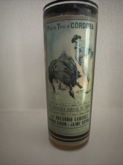 Stunning Set Of 4 Vintage Bullfighting Cocktail Glasses From Spain – Set 1