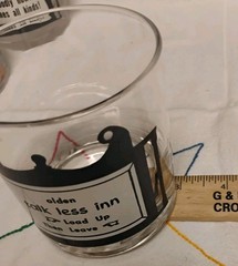 Vtg (1) 1960s Imperial Glass Buffer Ice Heavy Base Old Fashioned Glasses Barware