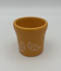 Fiestaware “Citrus” Orange Slice Shot glass Butterscotch FTCCO Fiesta Exclusive