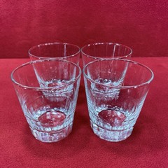 Vintage Libbey 3” Rocks Glasses Set of 4 Cursive L
