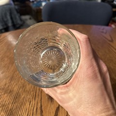 Libbey Old Fashioned Rocks Whiskey Glasses Clear Cut Crystal Diamond Set of 3
