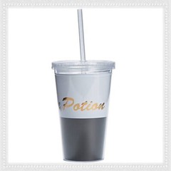 New In Box Love Potion Plastic Tumbler with Straw & Lid ~ Fast Ship