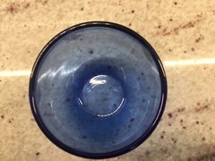 Sailboat Cobalt Roly Poly By Hazel Atlas~2 3/4” Tall~2 1/2” Across At Top