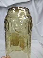 Set 4 Anchor Hocking HERITAGE HILL Honey Gold 16oz Tumblers 5.5″ Tall EXCELLENT