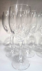 11 Cristal d’Arques Longchamp Wine Glasses 24% Lead Crystal France 7¾»