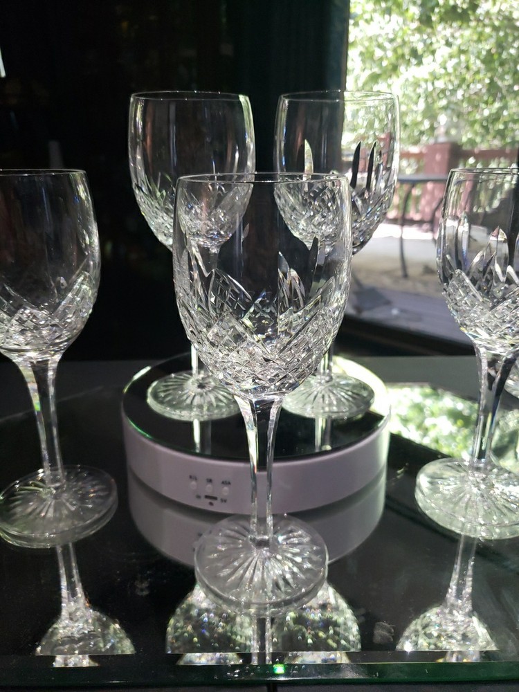 (1) Wine Claret Glass 7-3/4″ Goblet, Cut Crystal Edinburgh Montrose Signed