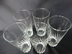Cristal D’arques/Durand Clear Flamenco 11oz Highball Glass Very Good Used Cond.