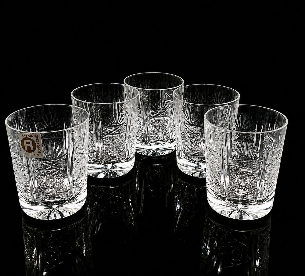Rogaska Aleksander 5 Cordial Whiskey Shot Glasses 2.5 X 2″