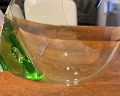Lenox Tuscany Green Balloon Wine Glass Crystal Stemware