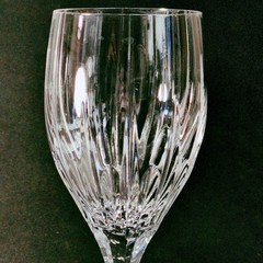 MIKASA ARCTIC LIGHTS WATER GLASS, Cut Lead Crystal, 9″, 8 Oz, Made In SLOVENIA