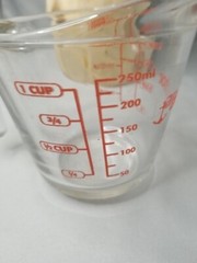 Anchor Hocking 1 Cup 8 Oz Measuring Cup Clear Red Graphics Microwave Safe