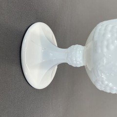 Indiana Colony Harvest Grape Milk Glass Water Goblets 5 1/4″ Set Of 2 Footed