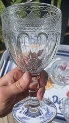 Ralph Lauren Crystal Water Goblets «EMMA» Set of 7 1992-2001