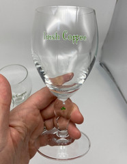 Vintage Irish Coffee Goblets Set of 6 Shamrock St. Patrick’s Day Barware