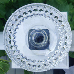 Maureen Waterford Tall Sherberts / Champagne Clear Crystal 4.25 In