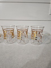 Vintage «Red Kitchen» Glassware Set In Original Box Retro 12 Piece