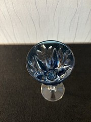 Rohmer Turquoise Blue Glass Monaco Model In Saint Louis Crystal
