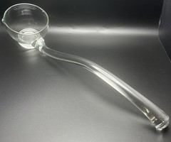 Punch Ladle Flat Bottom Footed Cup VINTAGE Punch Server 13” Glass Handle Dipper