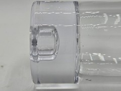 Highball Clear Glasses 8 Ounce Thick Base Indented Circle Set Of 2