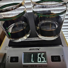 Lot of 2 MCM Culver MALACHITE Green 22k gold Striped Old fashioned Drink Glasses