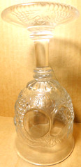 Westmoreland~Della Robbia Clear Glass 8 fl. oz. Goblet Set of 2