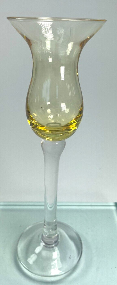 Grappa Glass Single Candlestick Gems Shot Glass By Lenox Light Amber T 3 oz B3
