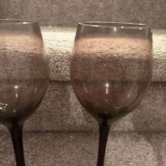 Amethyst Long Stem Wine Glasses-Set Of 4 8 Oz.
