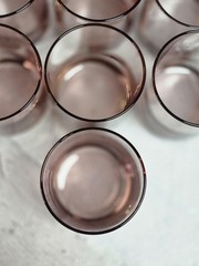 Libbey Metropolitan Plum Old Fashion Rocks Glasses Set Of 7 Lowball Barware