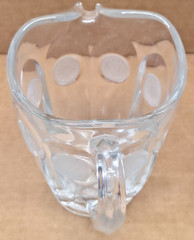 Fostoria Glass Pitcher Liberty Coin 1887 Eagle & Torch
