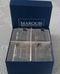 Waterford crystal Marquis Crosby Double Old Fashioned Whiskey Rocks Glasses NIB