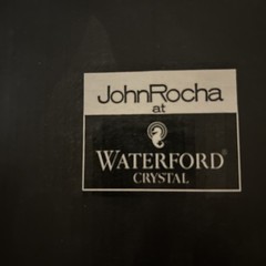 Set of 2 Waterford John Rocha Dot Imprint Water Goblets 8 1/2” NEW W/Box